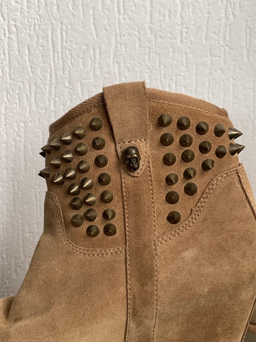 Ash Damenschuhe: Bottines ASH 💥compensées daim taupe cloutées - 38.5 – Gebraucht aus Lausanne von Xiaoxi 3