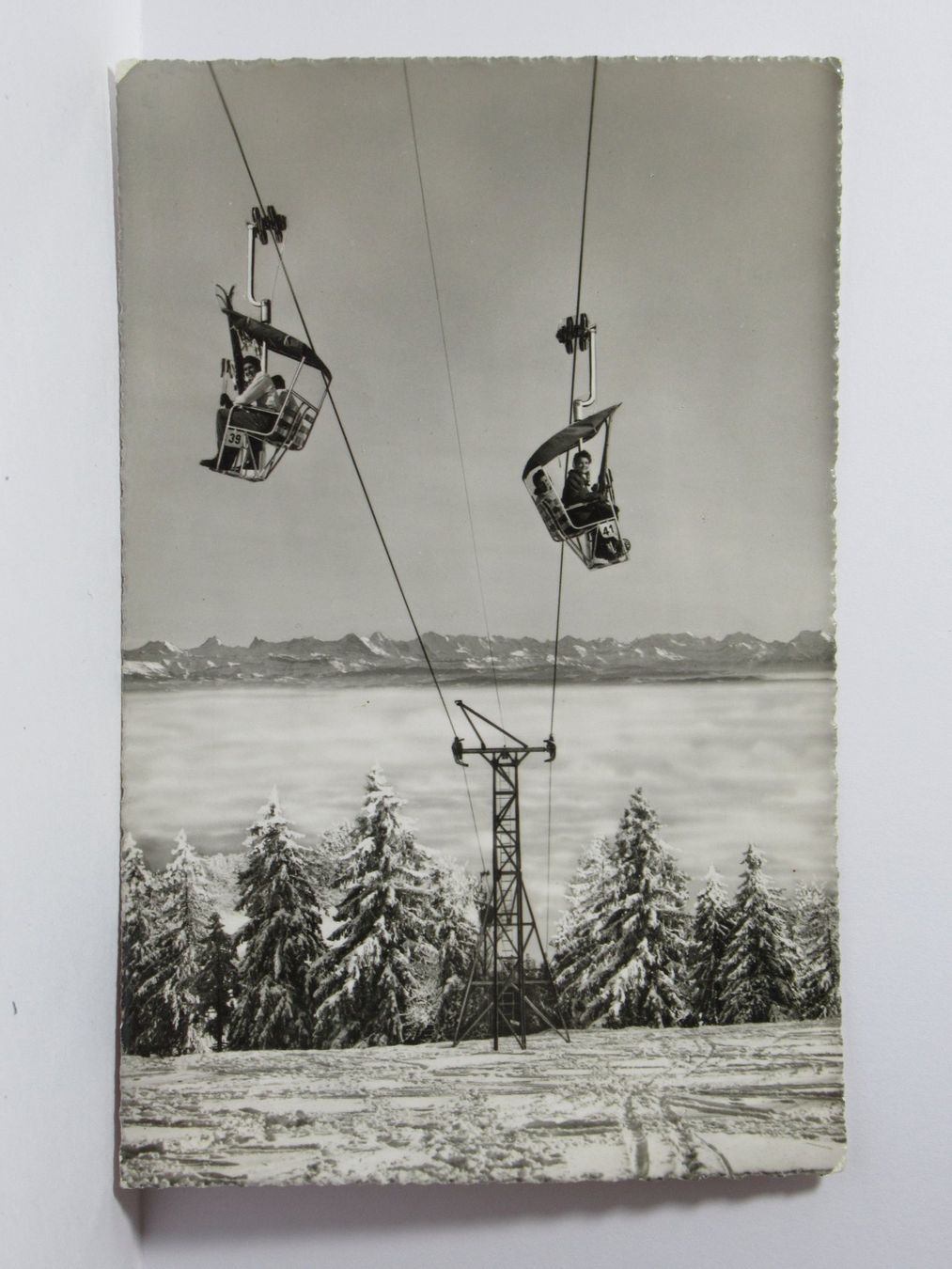 Cartoline postali: Sesselbahn Oberdorf - Weissenstein 1950 – Usato da Grenchen venduto da Bluemchen1900