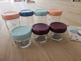 Breibehälter Baby, Glas, 7 Stück Babymoov
