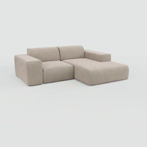 MYCS Divani: Ecksofa Trüffelbeige Feiner Cord - Pyllow - 218x 68 cm – Usato da Zürich venduto da shi_29fp 1