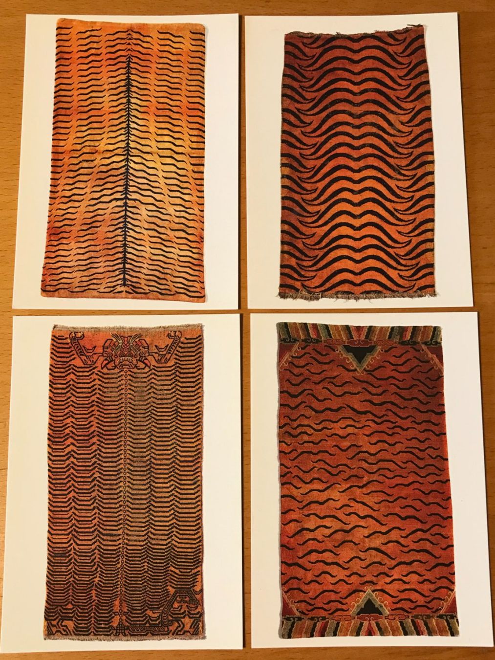 Cartoline postali: 4x Postkarten Tigerfellmotive – Usato da Luzern venduto da mey_s13
