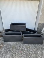 5 Stück Kunststoff Pflanzentrog Blumenkiste Topf