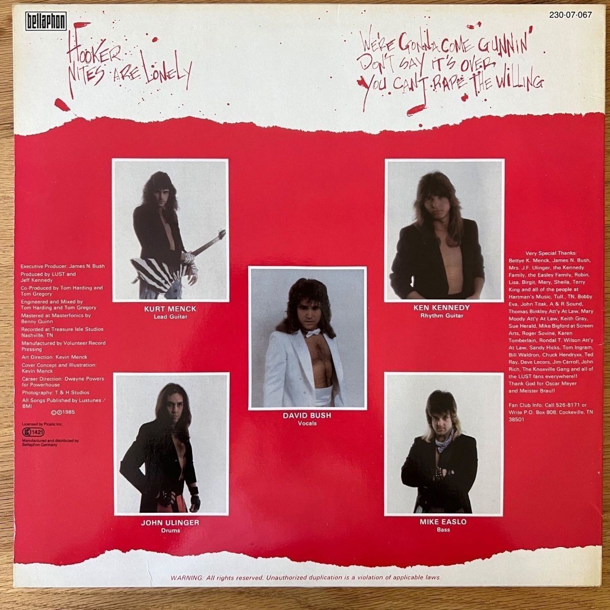 Schallplatten: Lust - Same / Mini LP - 1. D-Press. 1985 - TOP – Gebraucht aus Gais von soundcave57 1