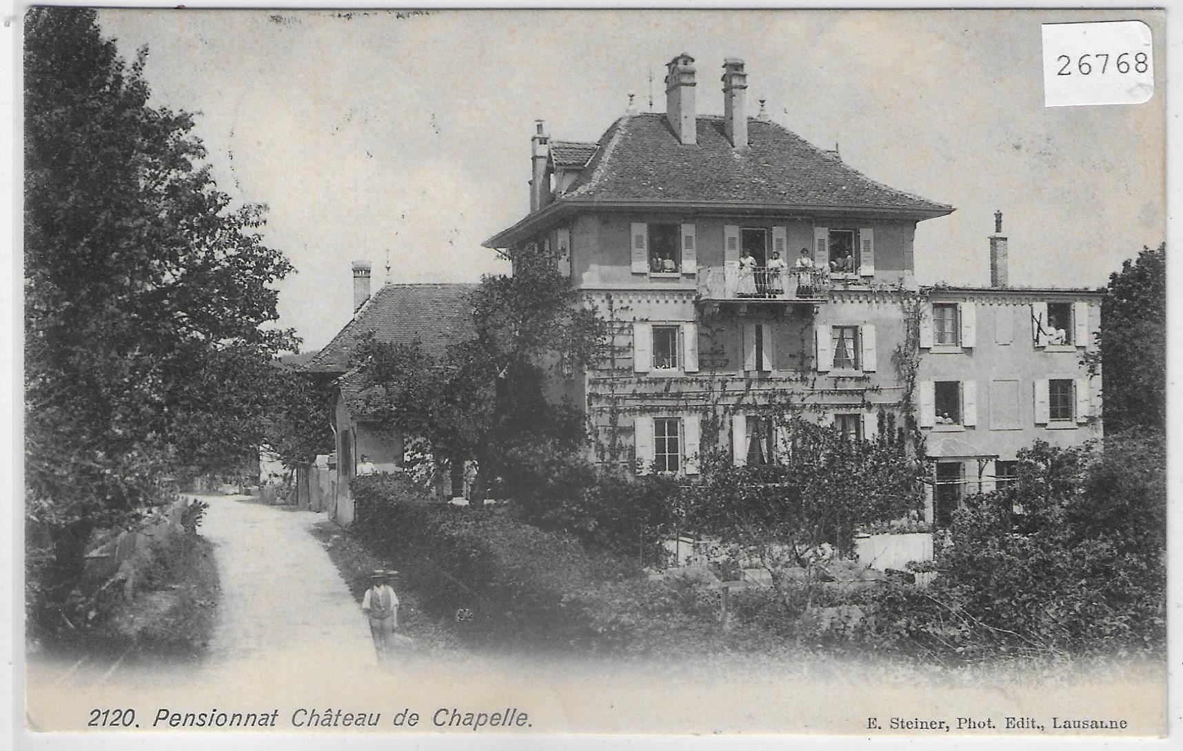 Cartes postales: Pensionnat Chateau de Chapelle – D'occasion à Ettingen par Kartenplanet