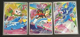 Rowlet 043 + Litten 044 + Popplio 045 – Pokémon 30th Anniver