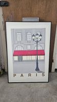 Gerahmter Paris Kunstdruck  Vintage/Retro Stil