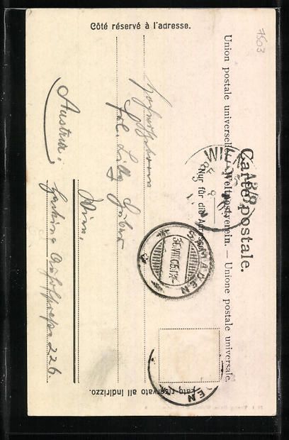 Cartoline postali: Samaden, Strassenpartie mit Turm und Pfe – Usato da Berlin venduto da bartko-reher 1
