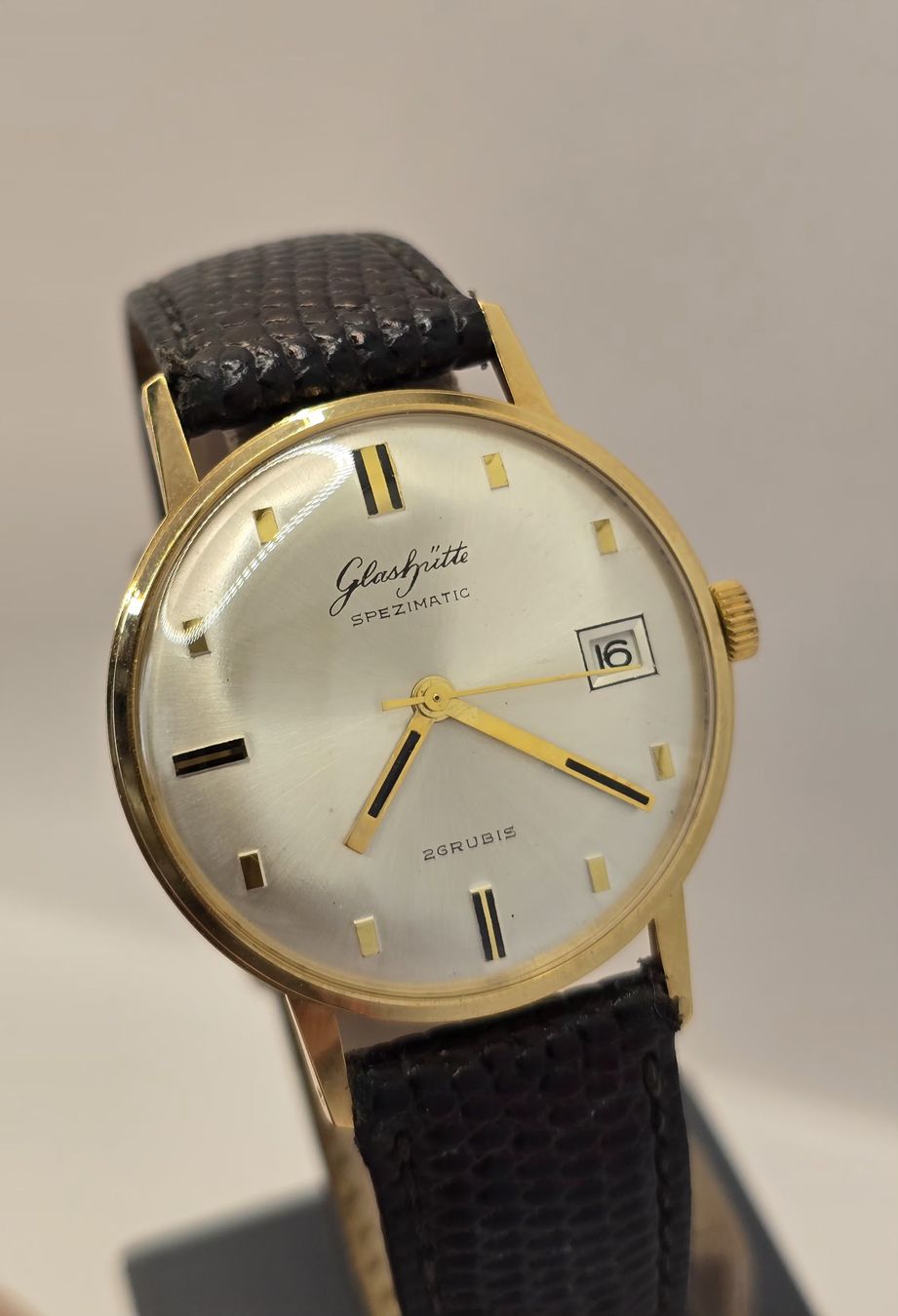 Glashütte Orologi: Glashütte Spezimatic Hand-wind Date 34,3mm – Usato da Minusio venduto da AGSuhren