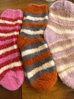 3x Kuschelsocken - flauschig weich-Wohlfühlen- Zeit für Dich