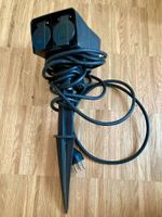 Steckdosen-Erdpfahl 4x T13 mit Kabel
