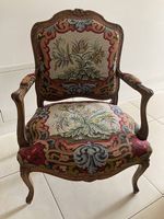 Antiker Gobelin-Sessel im Louis XV-Stil 