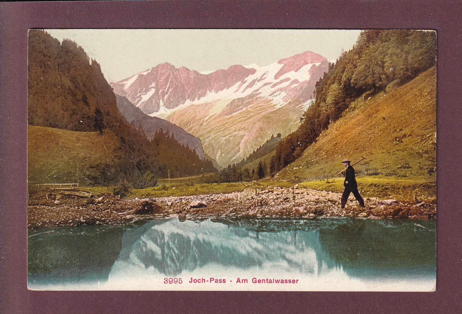 Cartoline postali: JOCH-PASS - Am Gentalwasser – Usato da Pully venduto da nicecards