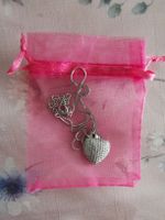 Collier cœur strass