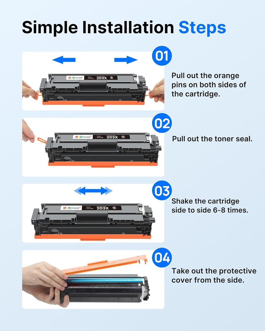 Hewlett Packard Cartucce per stampanti & toner: HP 203X Toner Set kompatibel CMYK 4er Pack – Nuovo e nell'imballaggio originale da Suhr venduto da SchnapperCH 3