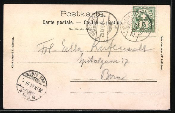 Cartoline postali: Goeschenen, Blick auf die Ortschaft an d – Usato da Berlin venduto da bartko-reher 1