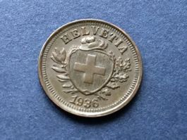 1 Rappen 1936 VZ ++