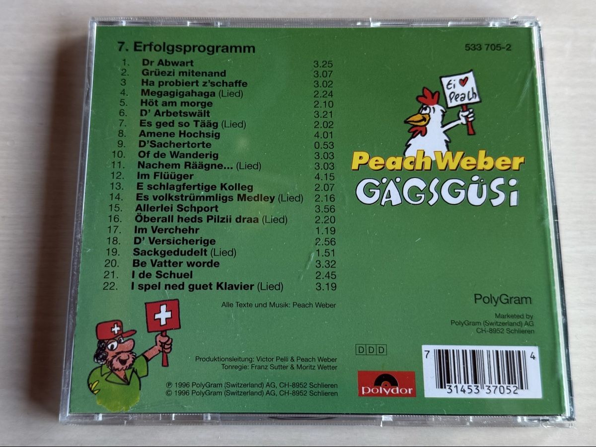 CDs: Peach Weber GÄGSGÜSI CD  – Gebraucht aus Oberried Brienz von Chyara 1