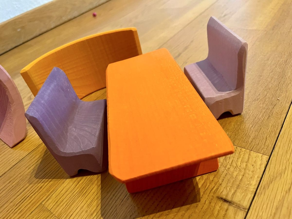 Jouets: Puppenhaus mit Tragetasche pink/orange – D'occasion à Basel par marcvo 4