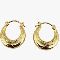 Creolen echt Gold 333 teilmattiert