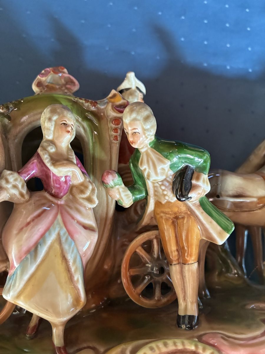 Carrozze: grosse Porzellankutsche mit 4 Pferden – Usato da Dornach venduto da Rosengarten 6