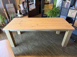 Massivholz Tisch Hellbraun Ess- oder Wohnzimmer 200x90x78cm