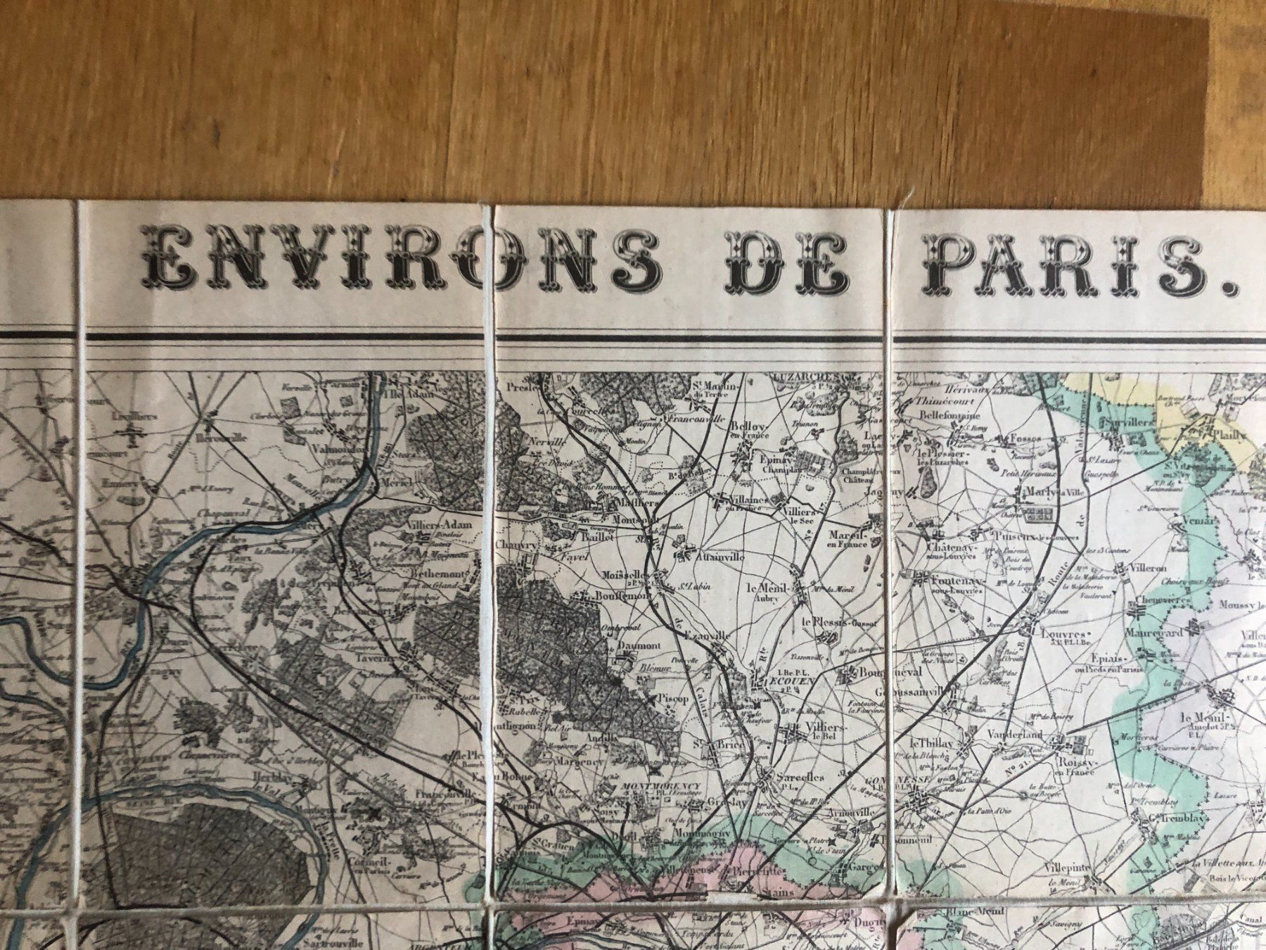 Cartine & Atlanti: Stadtplan Paris: Environs de Paris 1887 – Usato da Zürich venduto da allp 2