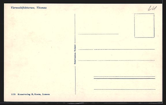 Cartoline postali: Vitznau /Vierwaldstätterseee, Totalansi – Usato da Berlin venduto da bartko-reher 1