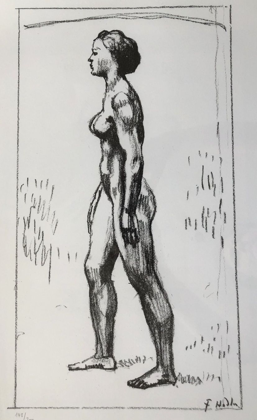 Grafica & Litografie: Ferdinand Hodler - Lithographie - "Frauenakt" – Usato da Schaffhausen venduto da durruti 1