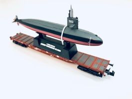 Schwertransport U-Boot Flachwagen SPUR N #430