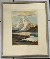 Albert Nyfeler - Bietschhorn Aquarell 1944