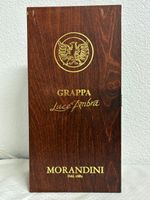 Edle Morandini Grappa Holzkiste • Schatulle Massivholz • Luc