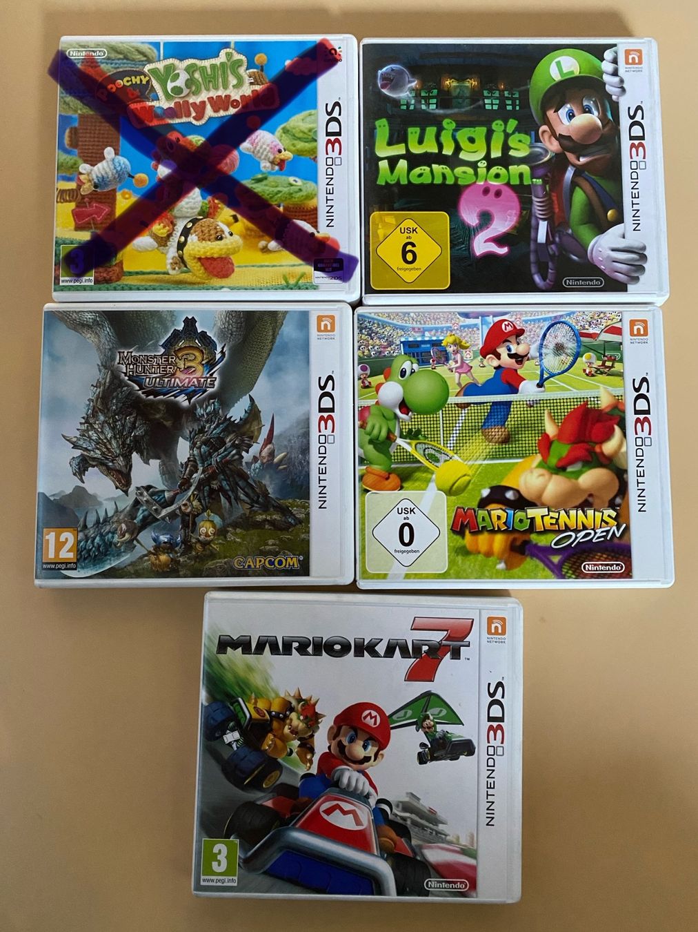 Nintendo Spiele: Nintendo 3DS Mario Kart, Monster Hunter etc. – Gebraucht aus Kerzers von ai1_52j5