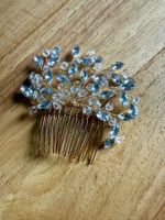 Brauthaarkamm mit Kristallen in Gold – Neu & ungetragen
