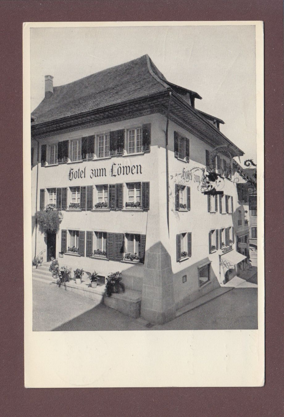Cartoline postali: OLTEN - Hotel zum Löwen – Usato da Pully venduto da nicecards