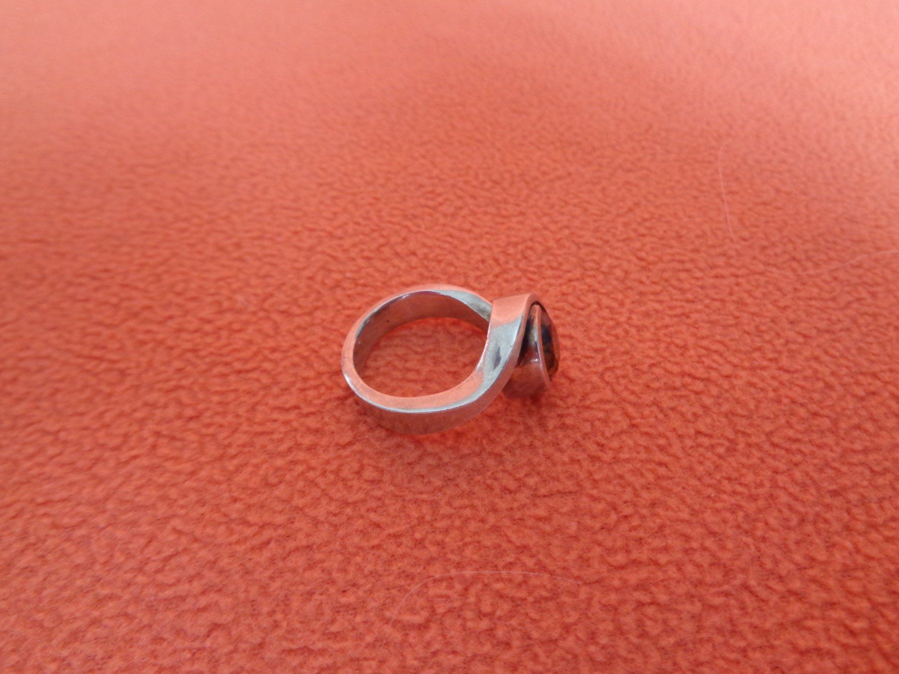 Anelli: Silberring mit orangefarb. Stein - Sterling Silber 925 Gr 50 – Nuovo (secondo la descrizione) da Chur venduto da omonia 6