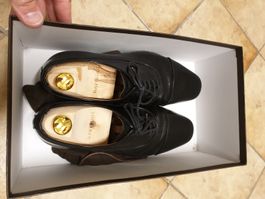 Herrenschuhe NAVYBOOT Leder schwarz Gr. 40 made in Italy