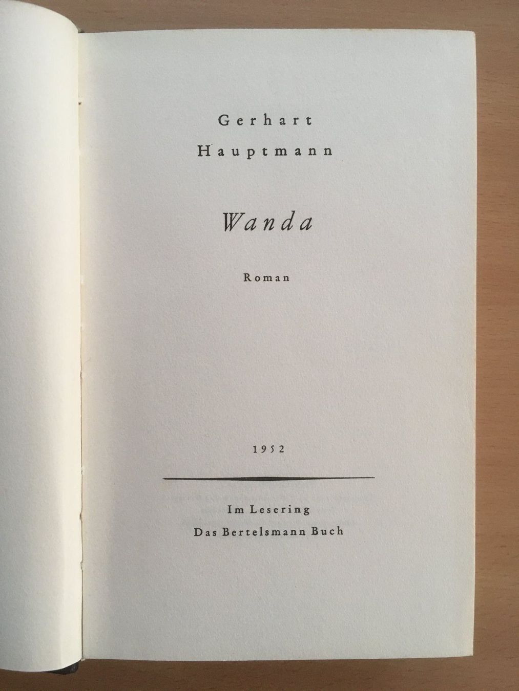 Libri: Wanda; Gerhard Hauptmann – Usato da Grenchen venduto da Kogi7 3