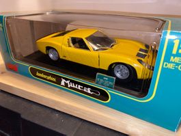 Lamborghini Miura 1/18 inkl OVP - seltene Farbe!