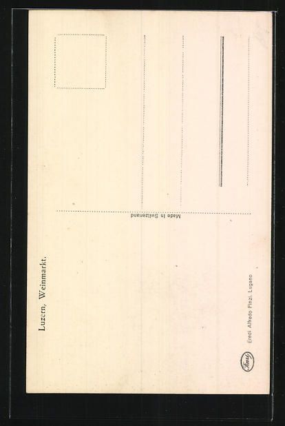 Cartoline postali: AK Luzern, Weinmarkt – Usato da Berlin venduto da bartko-reher 1