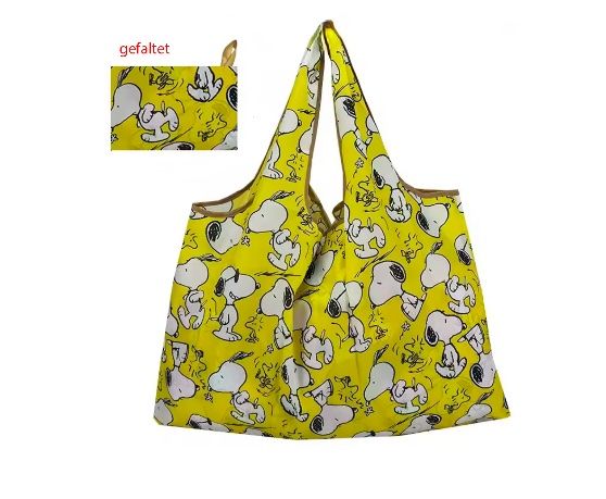 Borse: Faltbare Tasche mit Snoopy Motiv in gelb – Nuovo e nell'imballaggio originale da Meilen venduto da Art-Friend