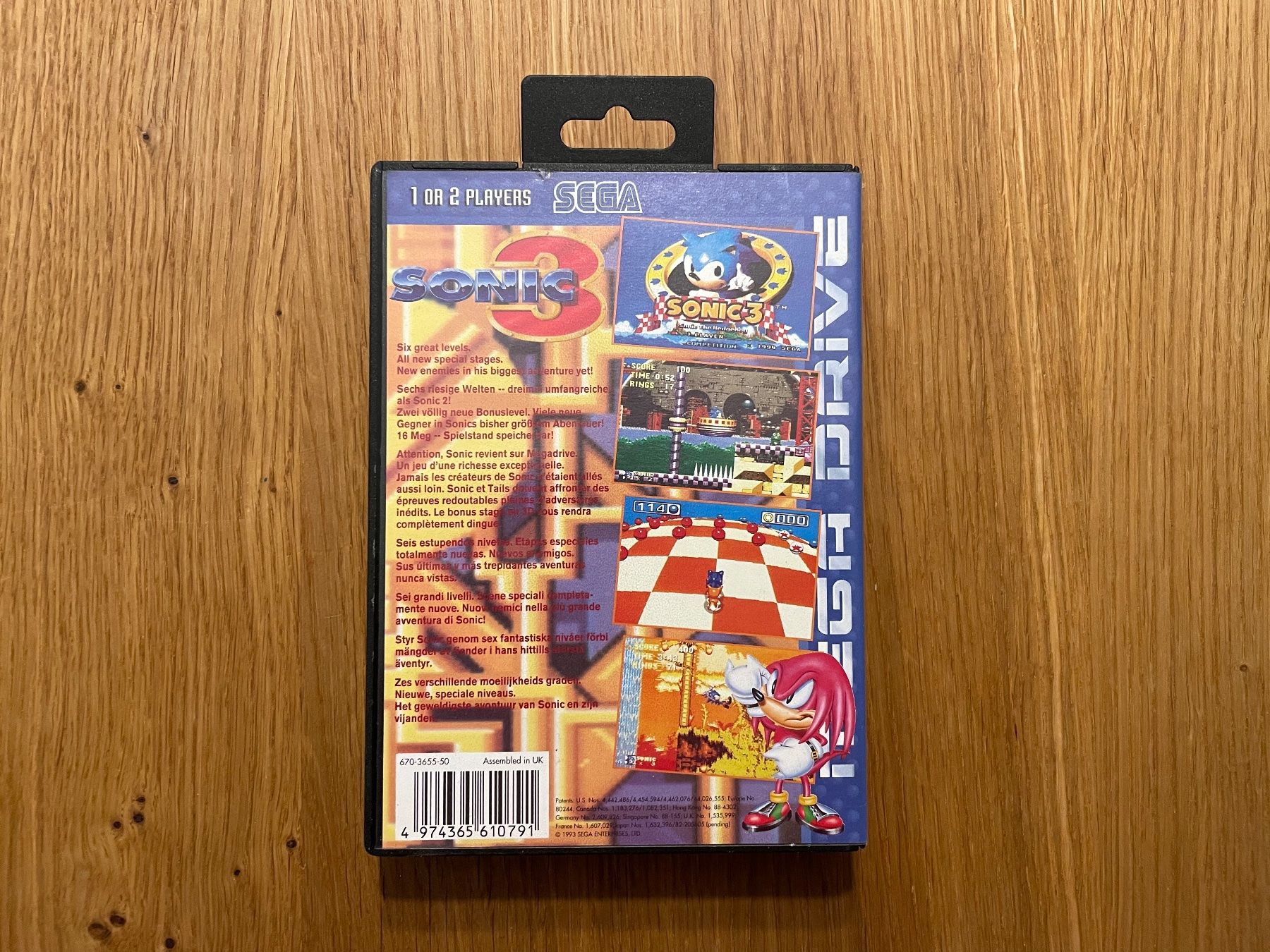 Spiele: Sega Mega Drive - Sonic 3 - PAL – Gebraucht aus Inwil von  1