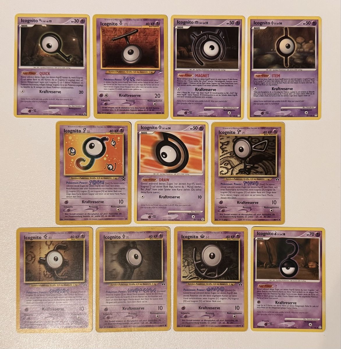 Pokémon Sammelbilder & Trading cards: alte Pokemon Karten Icognito – Gebraucht aus Au SG von Bego1