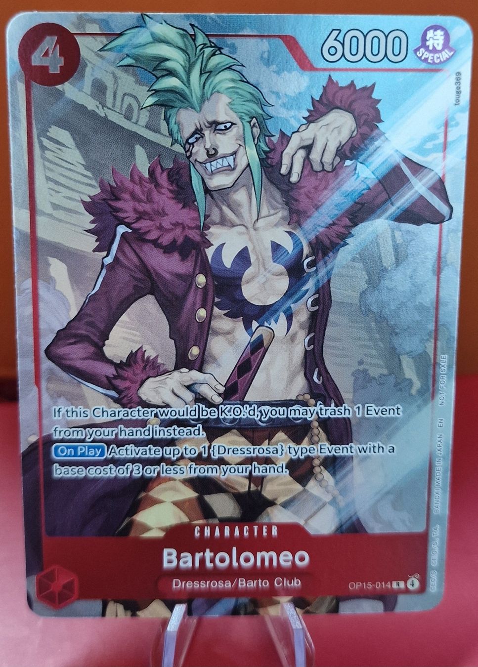 Bandai Cartes à collectionner: OP15-014 Bartolomeo ALT ART -  PROMO DASH PACK – Neuf (Voir description) à Melano par emm_m2jq