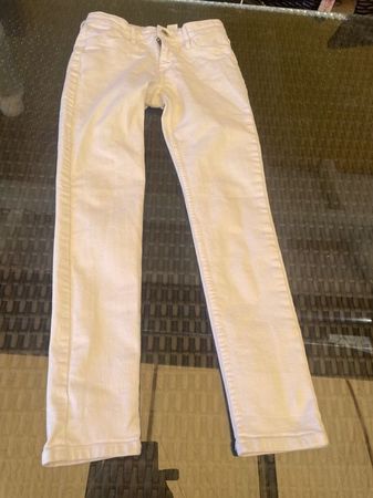 Mädchen Jeans Hose weiss 140