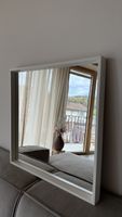 IKEA NISSEDAL Wandspiegel 65 × 65 cm | Weiß