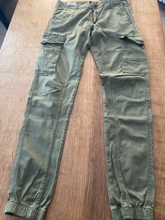 JACK & JONES Cargohose HOSE Gr.33 W33/L36 (33/36) oliv/khaki