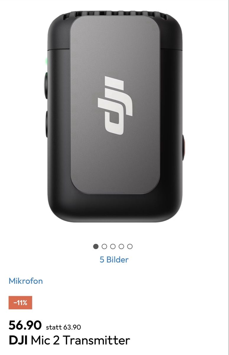 DJI Action Cam: Dji Osmo Action 4 inkl. Mic2 und ND-Filter – Nuovo (secondo la descrizione) da Birmenstorf AG venduto da meiierx 3