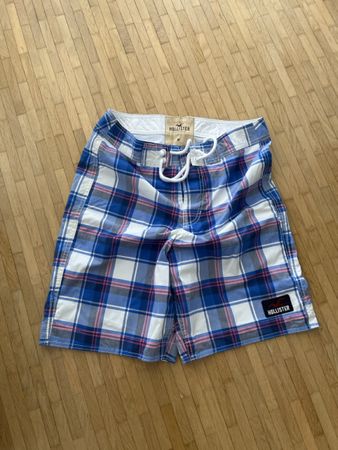 Badehose Hollister kariert Grösse M neu nicht getragen!