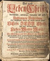 ALTE BIBEL IN DEUTSCHER SPRACHE GEDRUCKT IM JAHR  1745