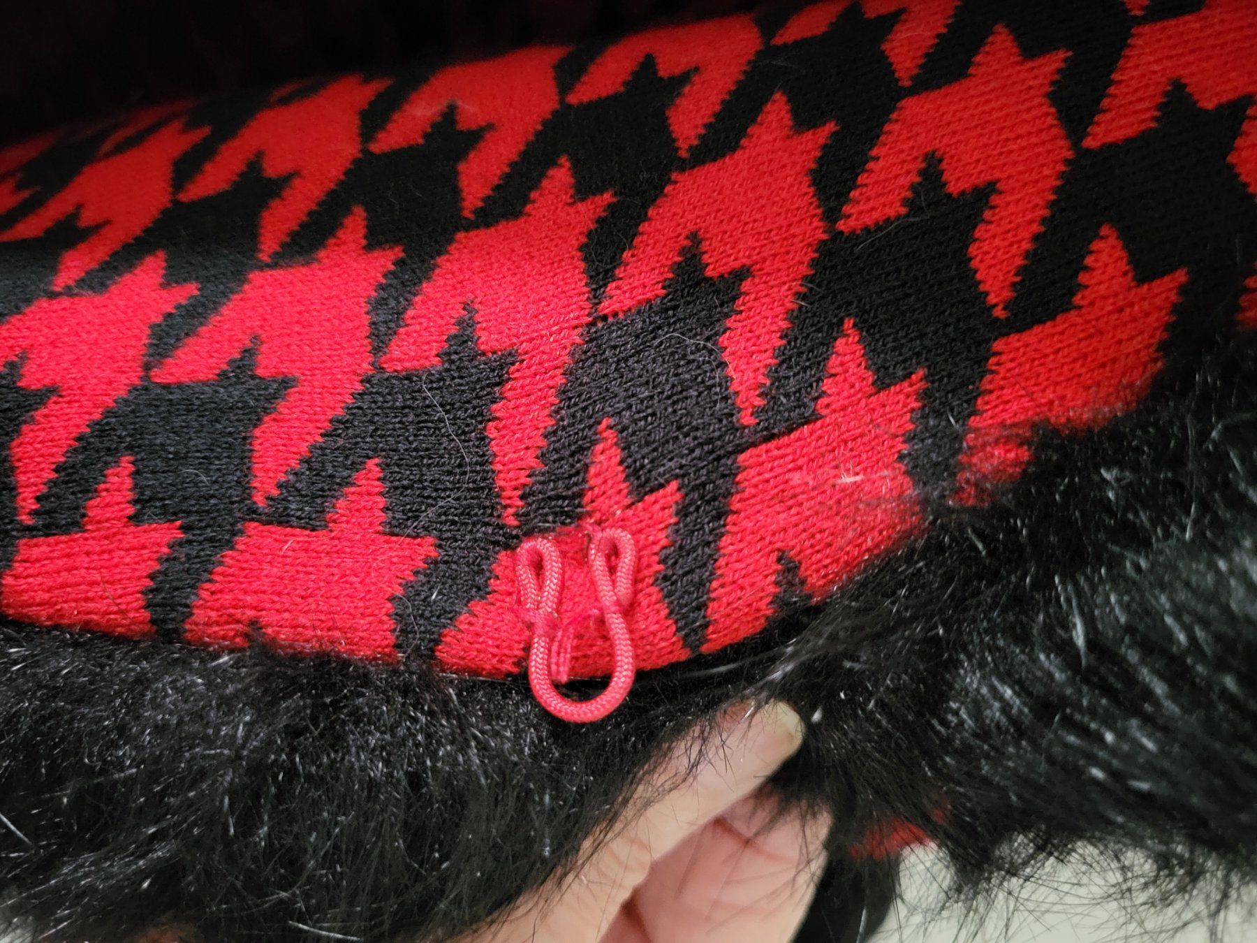 Sonstige Damenmode: Strickcape mit Pelz v. Alfredo Pauly rot oder blau – Neu (gemäss Beschreibung) aus Eschenbach SG von Mr.PP-Green 3